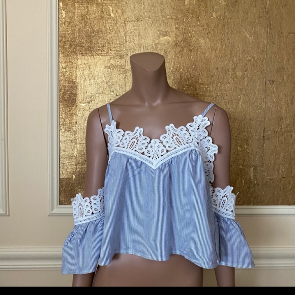 lF Seek the Label crop top off the shoulder Small - Picture 11 of 14